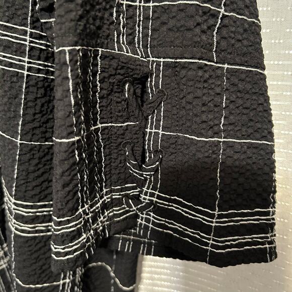 Habitat top sz XXL Crepe black relaxed fit lots of details - Picture 4 of 9